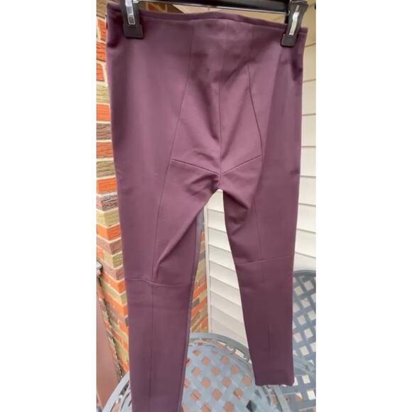 Akris Punto Leather Fitted Pants with Jersey Back 4 - Picture 2 of 11